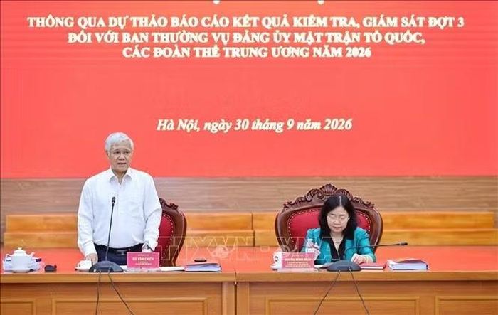 Đồng chí Đỗ Văn Chiến, Ủy viên Bộ Chính trị, Phó Chủ tịch Thường trực Quốc hội phát biểu chỉ đạo. Ảnh: Minh Đức /TTXVN.