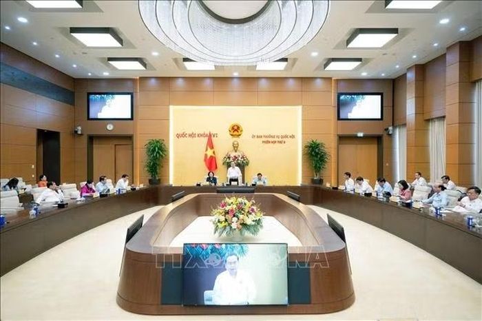 Chủ tịch Quốc hội Trần Thanh Mẫn phát biểu bế mạc phiên họp. Ảnh: Doãn Tấn/TTXVN