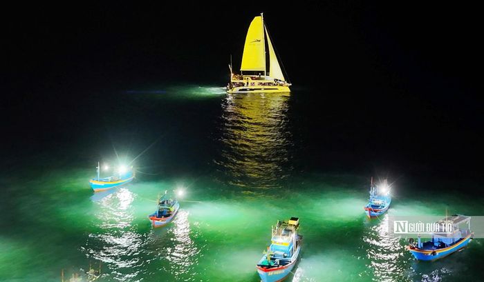 Làng chài Nhơn Lý (phường Quy Nhơn Đông) mở tour câu mực đêm trên biển để du khách có thêm trải nghiệm khi tới vùng đất này.