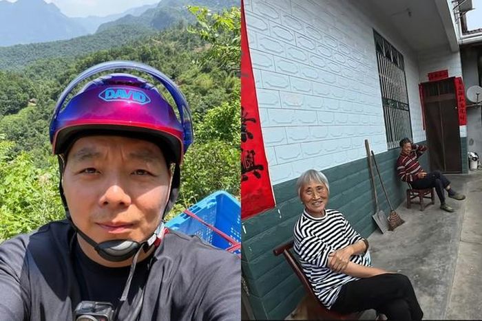 Tian kết nối cha mẹ già với con cái đi làm ăn xa. Ảnh: QQ