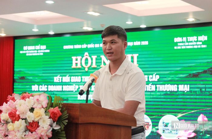 Đại diện Cửa hàng Bách hóa Xanh Hà Tĩnh chia sẻ về nhu cầu thị trường, yêu cầu đối với sản phẩm và những điều kiện cần thiết để hàng hóa tham gia hệ thống phân phối.