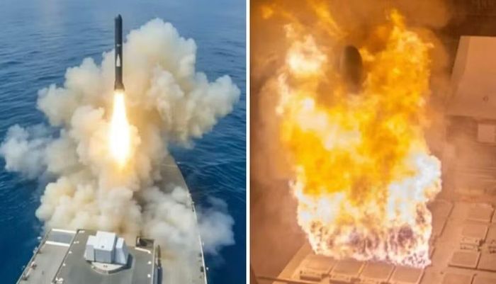 Hải quân Mỹ phóng tên lửa hành trình Tomahawk nhằm vào Iran từ các tàu khu trục lớp Arleigh Burke. Ảnh: USN.