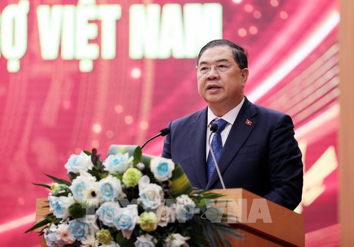 Ủy viên Bộ Chính trị, Phó Thủ tướng Thường trực Chính phủ Phạm Gia Túc phát biểu kết luận Hội thảo. Ảnh: Tạ Toàn TTXVN