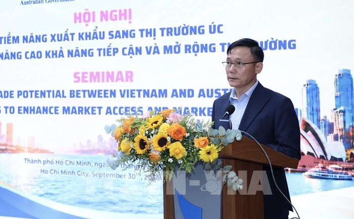 Ông Lê Anh Hoàng, Phó Giám đốc ITPC phát biểu tại hội nghị. Ảnh: Xuân Anh - TTXVN