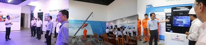 Các đại biểu thăm quan, trải nghiệm thao trường tại NEPC. Ảnh: Thành Trung/Vnanet.vn/Bnews.vn 