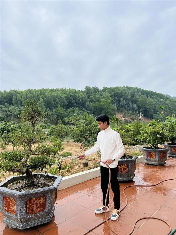 Xung quanh căn nhà có rất nhiều cây xanh.