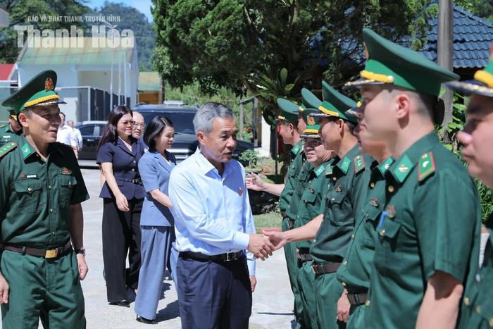 Bí thư Tỉnh ủy Lê Đức Thái kiểm tra công tác thực hiện nhiệm vụ tại Đồn Biên phòng Bát Mọt.