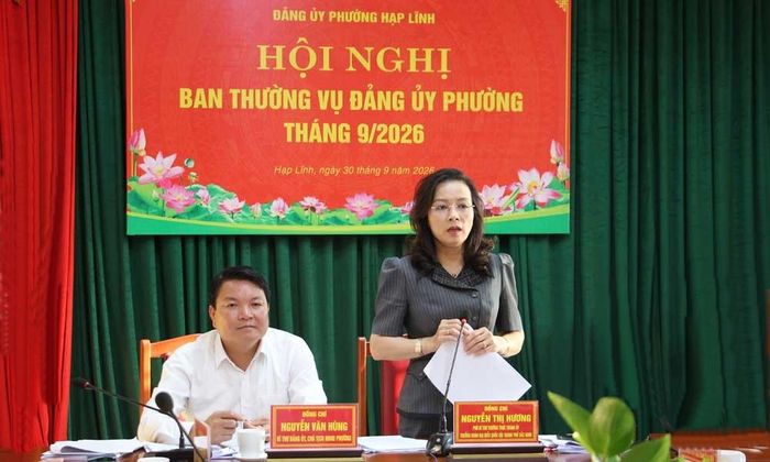 Đồng chí Nguyễn Thị Hương phát biểu kết luận hội nghị. 
