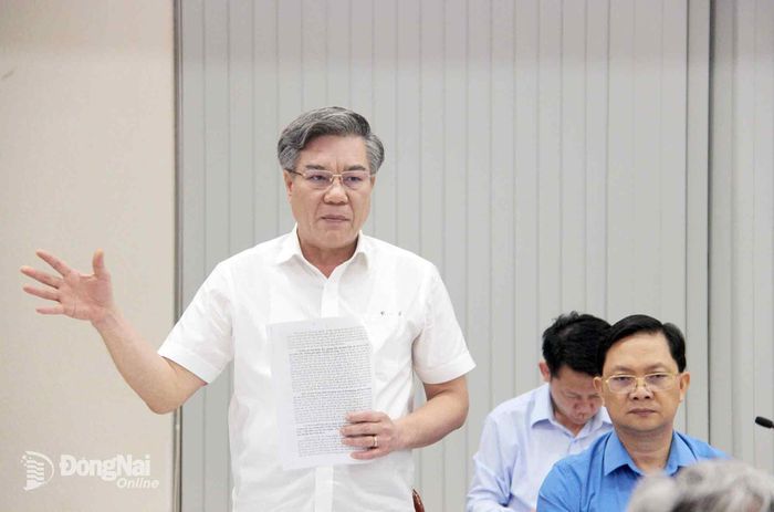 Đồng chí Dương Minh Dũng, Trưởng ban Tuyên giáo Thành ủy phát biểu tại buổi làm việc. Ảnh: Trần Danh