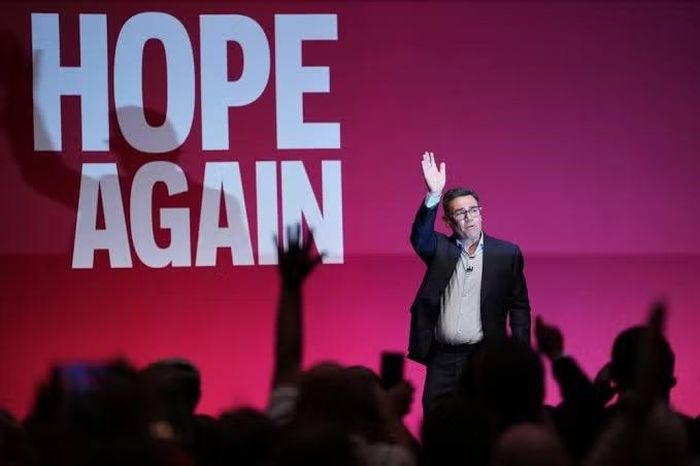  Thủ tướng Anh Andy Burnham tại đại hội thường niên của Công đảng. Ảnh: AP 