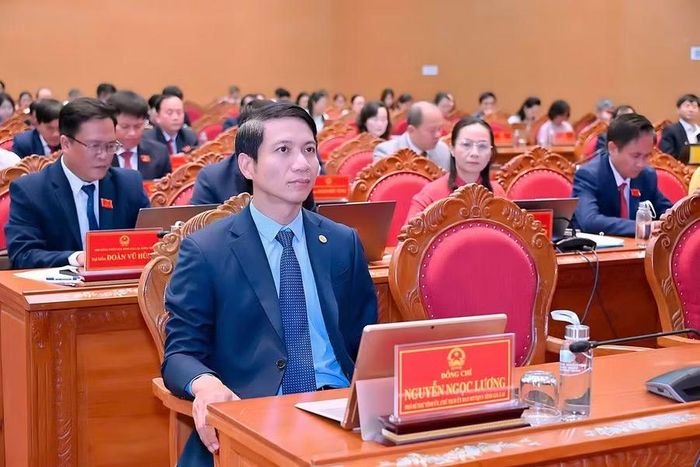  Đồng chí Nguyễn Ngọc Lương, Phó Bí thư Tỉnh ủy, Chủ tịch Ủy ban MTTQ Việt Nam tỉnh tham dự kỳ họp. Ảnh: Đức Thụy 