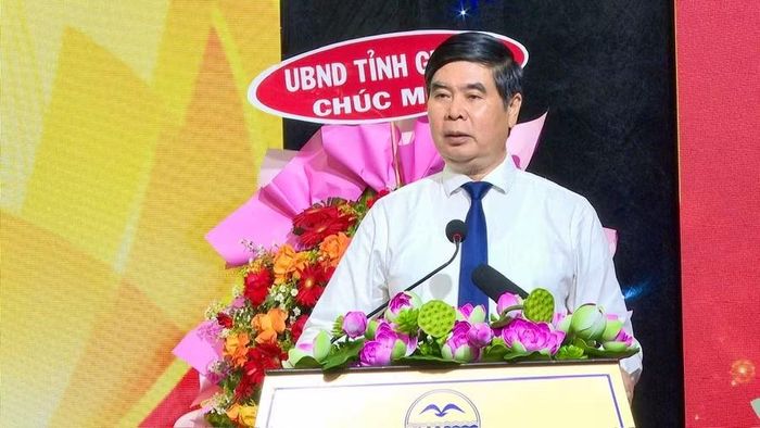  Phó Chủ tịch UBND tỉnh Lâm Hải Giang phát biểu chỉ đạo tại Đại hội. Ảnh: Bình Dương 