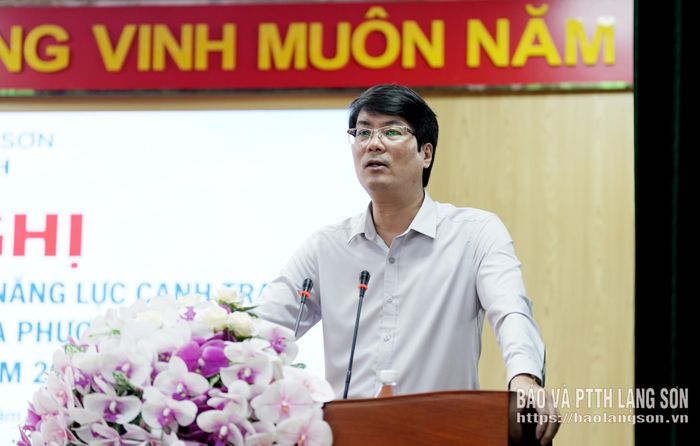Lãnh đạo Sở Tài chính phát biểu tại hội nghị