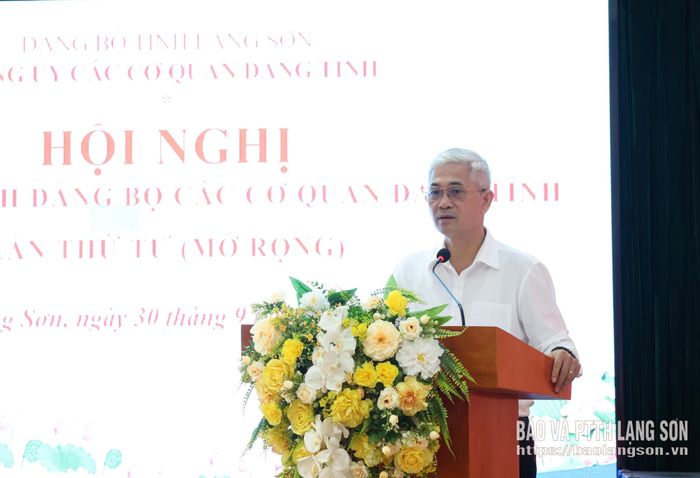 Lãnh đạo Đảng ủy Các cơ quan Đảng tỉnh báo cáo tóm tắt kết quả công tác 9 tháng đầu năm, nhiệm vụ trọng tâm 3 tháng cuối năm 2026