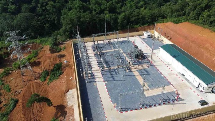 Trạm biến áp 110kV Lào Cai 3 được đầu tư đồng bộ, hiện đại.