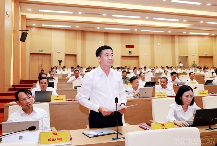 Các đại biểu tham luận tại hội nghị.