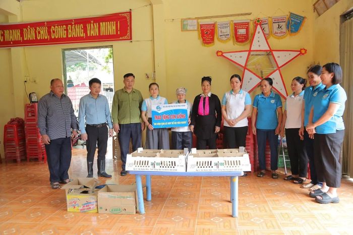Hỗ trợ con giống, tạo sinh kế cho hội viên phụ nữ ở các thôn.