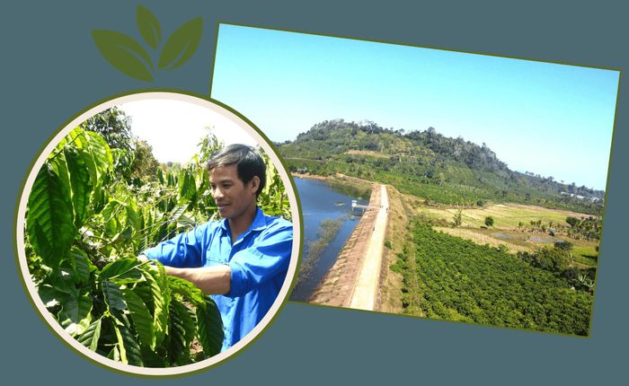 Vẻ đẹp bình yên của núi lửa Thuận An (Nâm Gle Rlúh hay còn gọi là núi lồ ô) nằm sát quốc lộ 14, thuộc thôn Thuận Hạnh, xã Thuận An. Đây là một trong 5 ngọn núi lửa trẻ nhất thuộc Công viên địa chất toàn cầu UNESCO Đắk Nông trên nền đất đỏ phong hóa từ đá bazan đã hình thành từ hàng triệu năm trước
