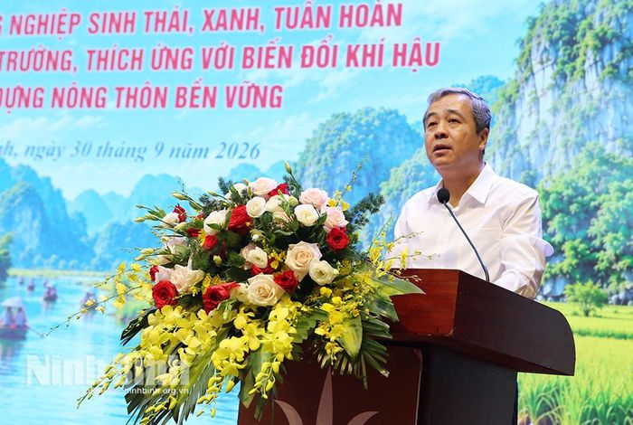 Đồng chí Ngô Đông Hải, Ủy viên Trung ương Đảng, Phó Trưởng Ban Tuyên giáo Trung ương phát biểu kết luận Hội thảo.
