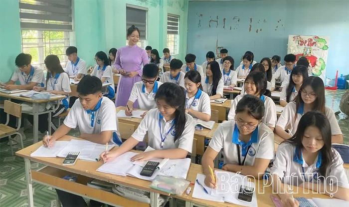 Giờ học của học sinh Trường THPT Kim Ngọc.