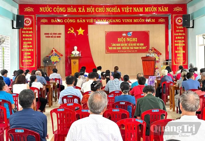 Xã Vĩnh Linh tổ chức hội nghị "Lắng nghe dân nói" - Ảnh: X.H