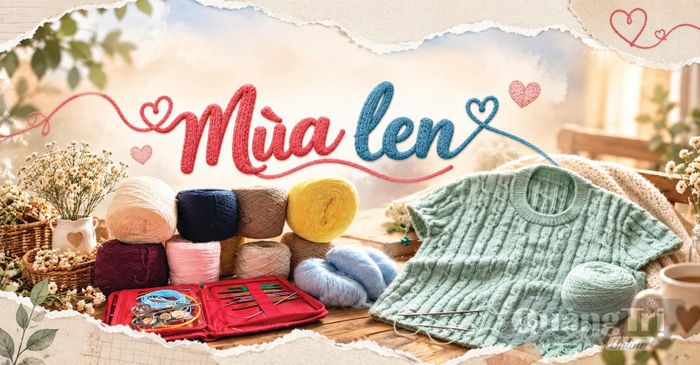 Những cuộn len đủ sắc màu, dệt nên những chiếc áo sưởi ấm mùa đông lạnh giá - Ảnh: P.H.H