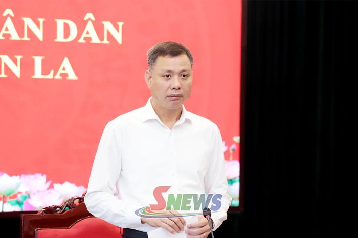Đồng chí Nguyễn Thành Công, Phó Chủ tịch UBND tỉnh, phát biểu kết luận tại cuộc làm việc.
