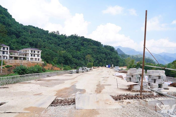 Khu vực thi công nút giao Ba Bể - Na Hang.