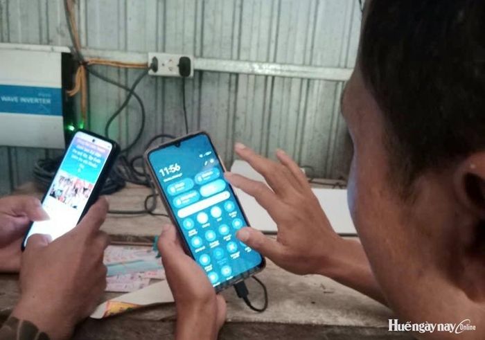 Chất lượng phát sóng mạng viễn thông ổn định tại Trạm Kiểm lâm Khe Tu Re sau khi hoàn thành lắp đặt thiết bị Starlink.