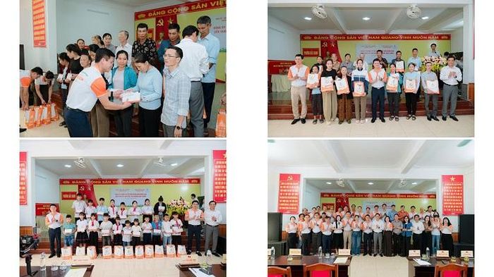 Đảng ủy Công ty CP Phân Bón Miền Nam trao quà cho các gia đình chính sách và học bổng cho học sinh có hoàn cảnh khó khăn tại phường Bắc Gianh