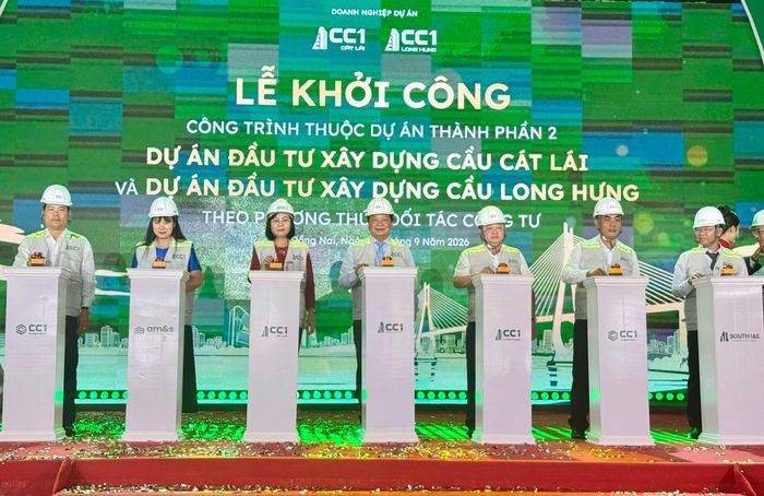 Chính thức bấm nút khởi công dự án cầu Cát Lái và Long Hưng từ ngày 29/9.