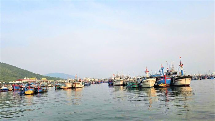 Tàu cá cập cảng cá Hòn Rớ chuẩn bị cho những chuyến vươn khơi mới.