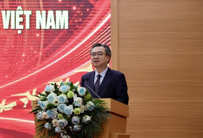 Trưởng Ban Chính sách, chiến lược Trung ương Nguyễn Thanh Nghị phát biểu tại hội thảo.