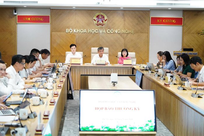 Toàn cảnh buổi họp báo. Ảnh: Hải Dương