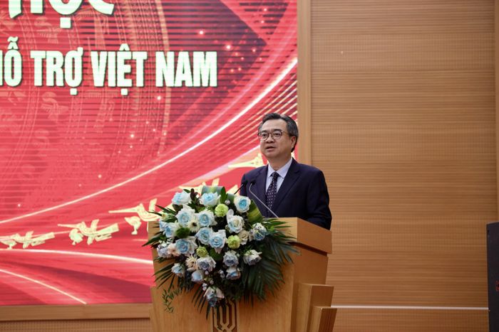  Trưởng Ban Chính sách, chiến lược Trung ương Nguyễn Thanh Nghị phát biểu đề dẫn hội thảo. Ảnh: Ban Chính sách, chiến lược Trung ương. 