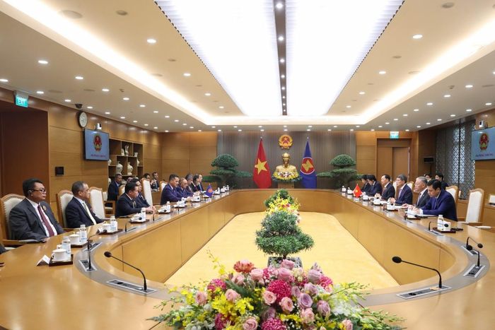 Quang cảnh buổi tiếp. Ảnh: VGP