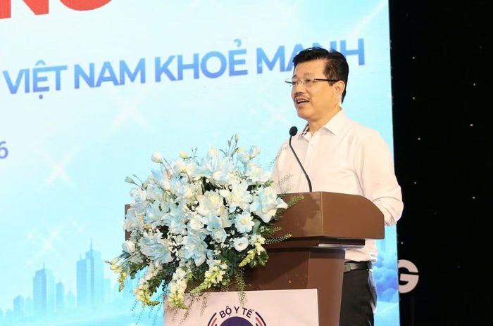 Ông Vũ Mạnh Cường, Giám đốc Trung tâm Truyền thông - Giáo dục Sức khỏe Trung ương (Bộ Y tế) chia sẻ về thể lệ cuộc thi.