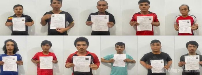 Các đối tượng bị Công an đặc khu Phú Quốc bắt giữ về hành vi mua bán, tàng trữ, sử dụng trái phép chất ma túy, trong đó có nhiều công nhân tại các công trình trên địa bàn đặc khu.