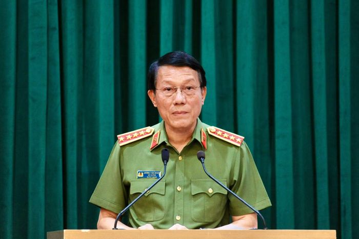 Bộ trưởng Lương Tam Quang phát biểu khai mạc hội nghị.