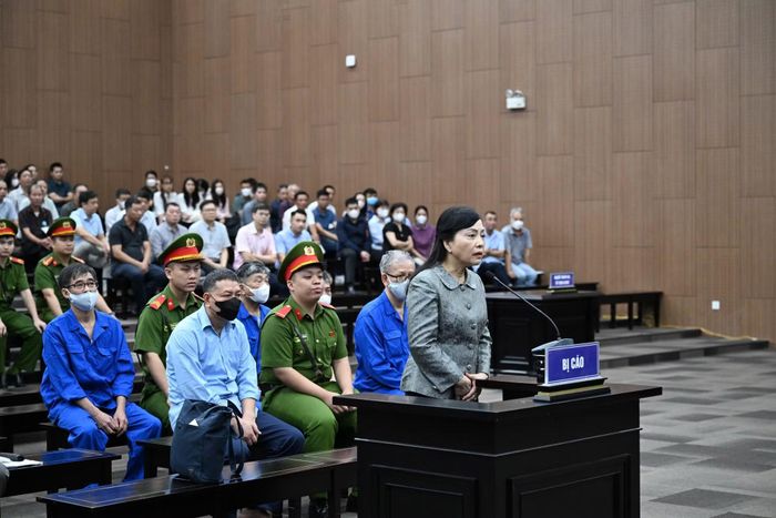 Bị cáo Nguyễn Thị Kim Tiến tại phiên tòa sơ thẩm.