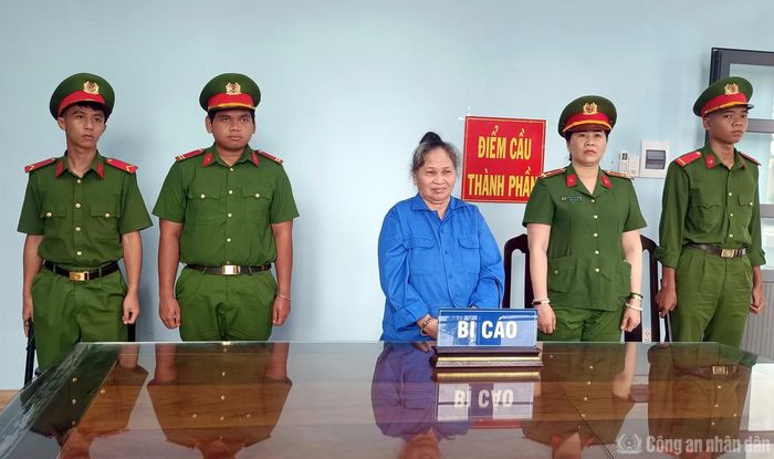 Bị cáo Châu Thị Thiện tại tòa.