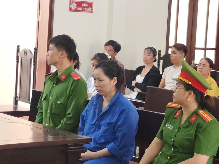 Bị cáo tại phiên tòa.