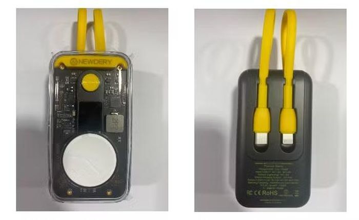 Pin sạc dự phòng NEWDERY model ZHX-PB22 thuộc diện thu hồi tại Hoa Kỳ.