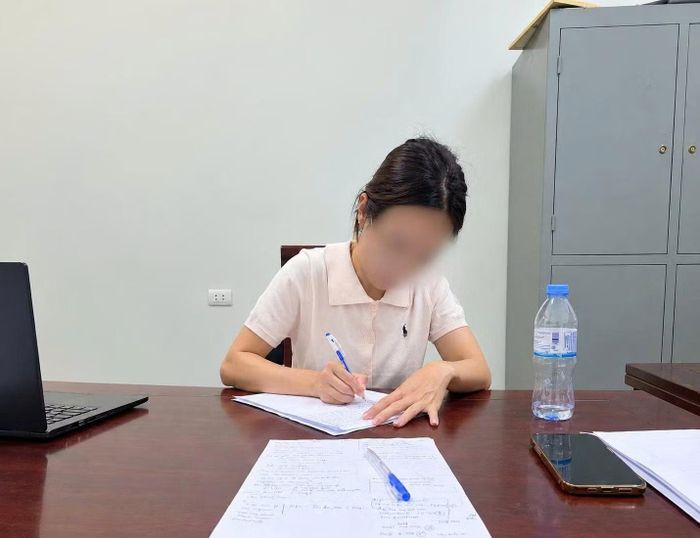 Một đối tượng trong đường dây khai nhận hành vi tại cơ quan điều tra.
