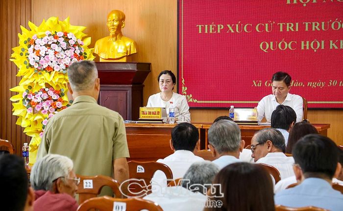 Cử tri Vũ Hồng Năm, Ấp 2, xã Gành Hào, kiến nghị Nhà nước quan tâm bảo đảm nước sạch sinh hoạt cho người dân địa bàn ven biển