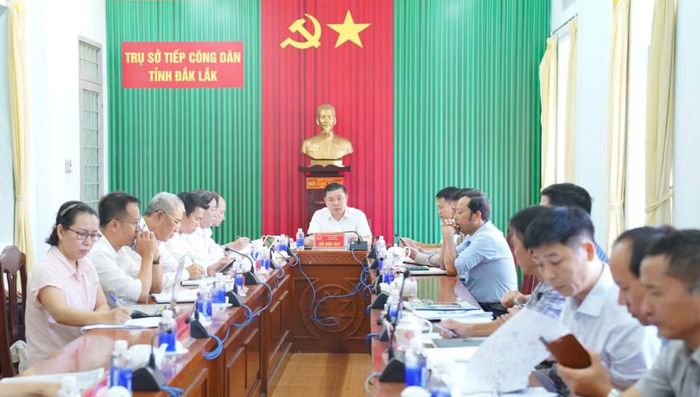Quang cảnh buổi tiếp công dân định kỳ tháng 9/2026 của Chủ tịch UBND tỉnh Đắk Lắk. (Ảnh cổng TTĐT)