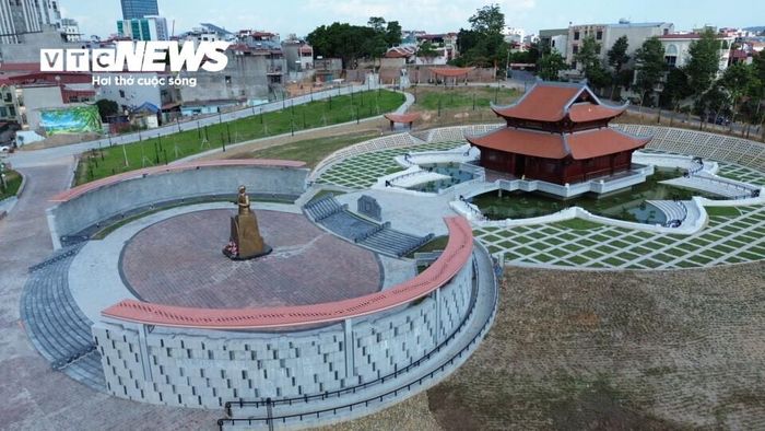Các hạng mục trong công viên được bố trí hài hòa, góp phần tạo điểm nhấn văn hóa, lịch sử giữa lòng Bắc Ninh.