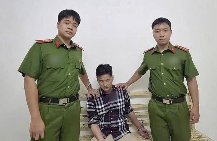 Đối tượng Phạm Mạnh Hà tại cơ quan Công an. Ảnh: CQCA