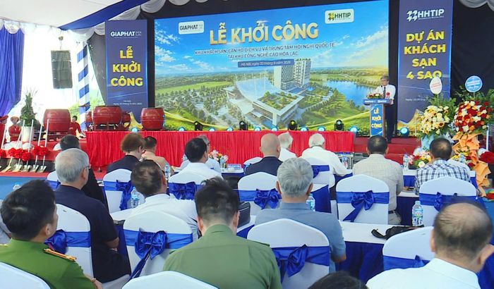 Quang cảnh lễ khởi công. Ảnh: Hồng Thái