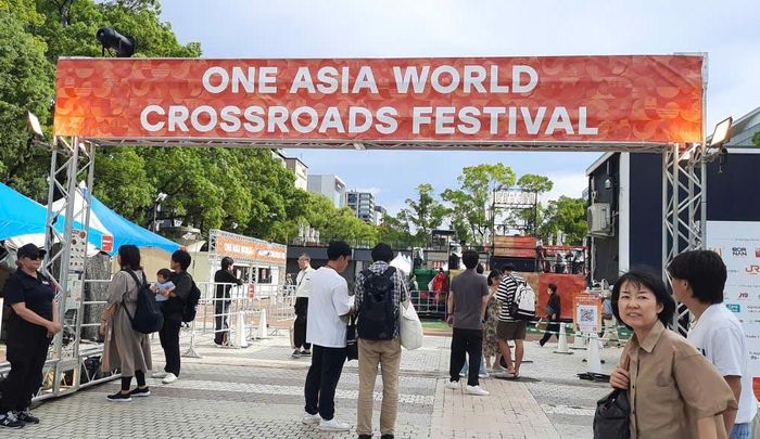 Khu vực Crossroads Festival tại fanz zone ở ASIAD 20. Ảnh: Minh Quang